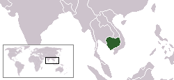 Karte Kambodscha