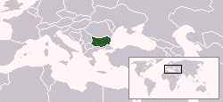 Karte Bulgarien