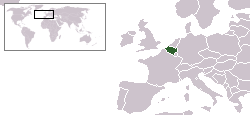 Karte Belgien