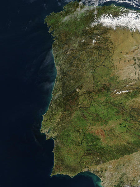 Satellitenfoto Portugal