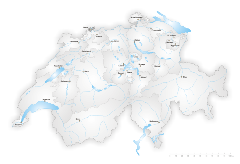 Lage Kanton Basel-Stadt