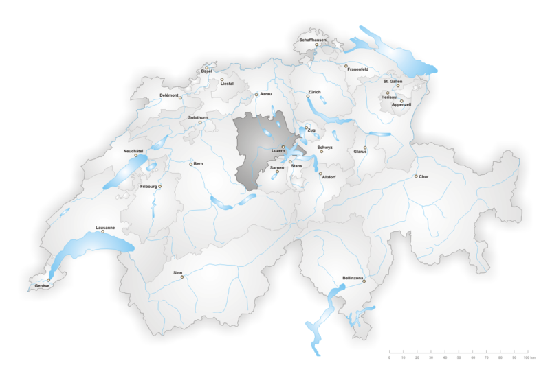 Lage Kanton Luzern