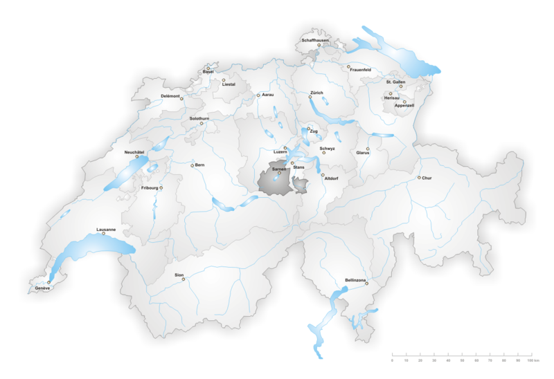 Lage Kanton Obwalden