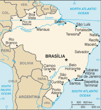 Karte Brasilien