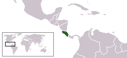 Karte Costa Rica