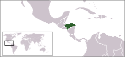 Karte Honduras