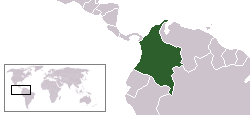 Karte Kolumbien