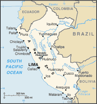 Karte Peru