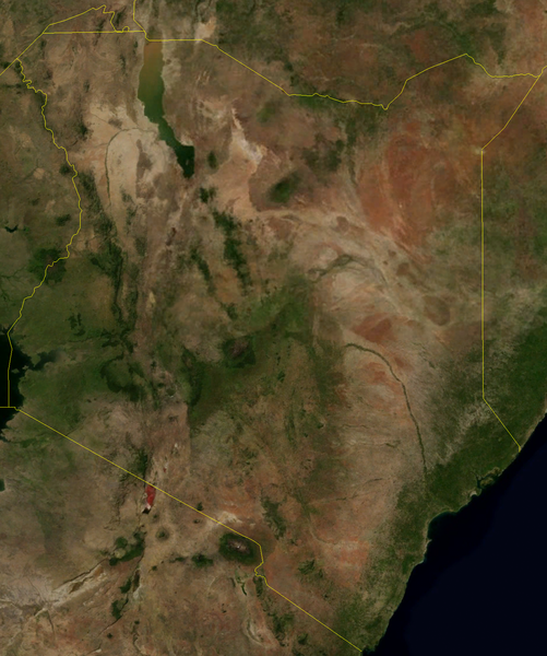 Satellitenfoto Kenia