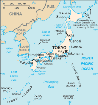 Karte Japan