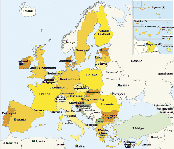 Landkarte Europa