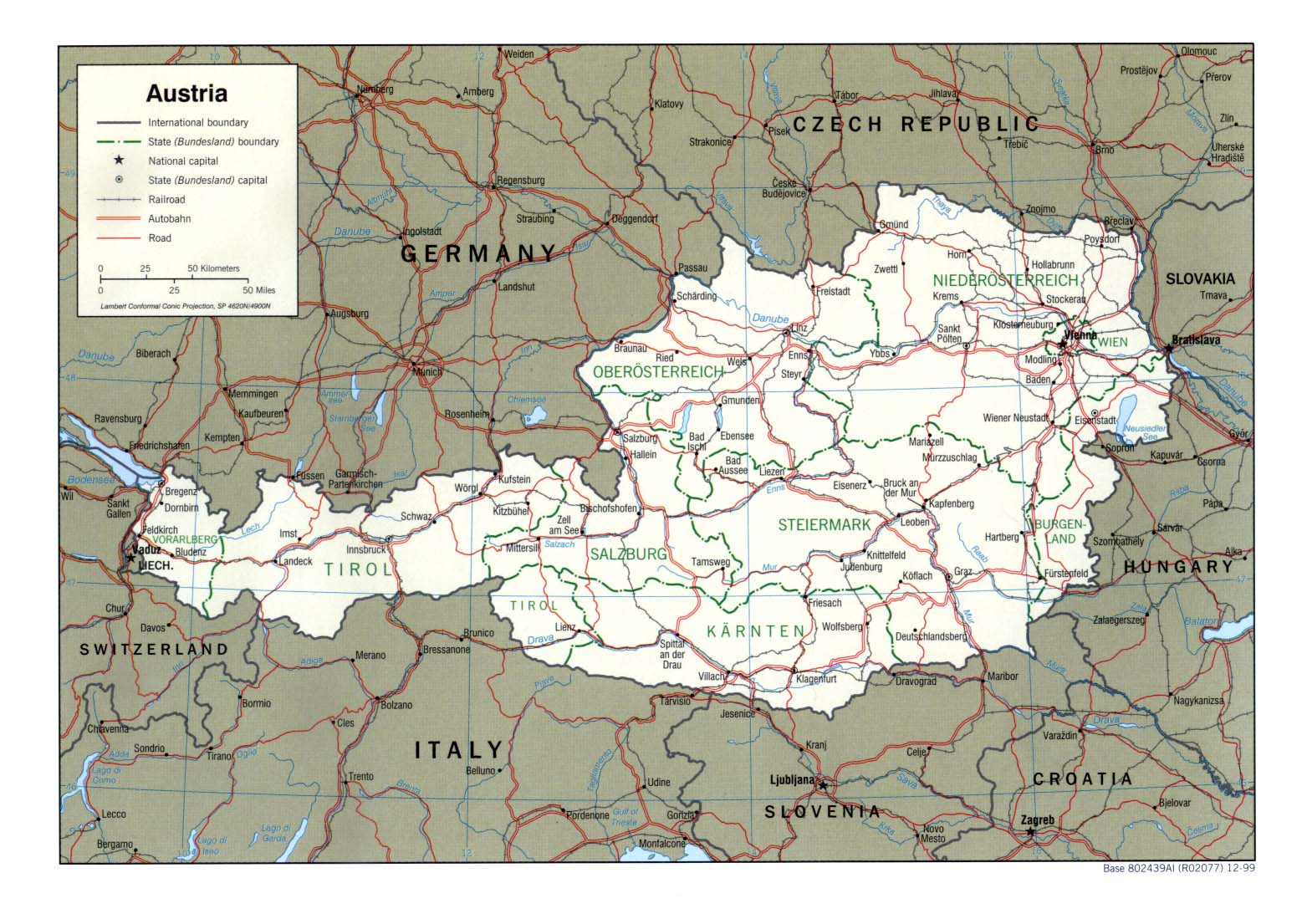 Landkarte �sterreich