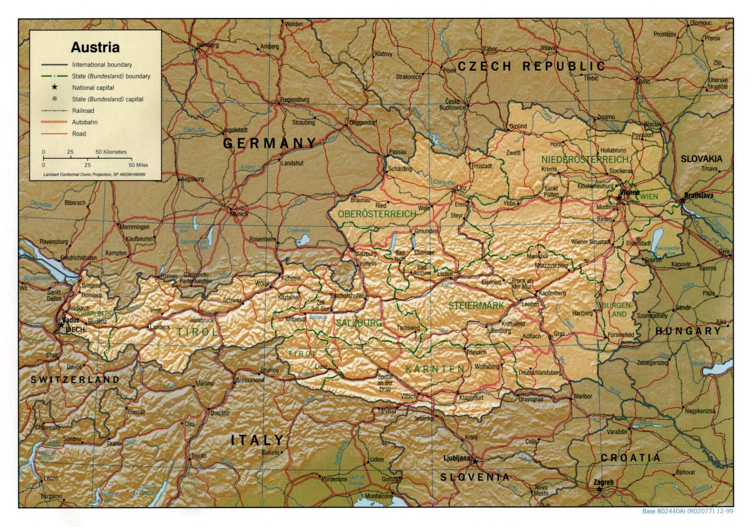 Karte �sterreich