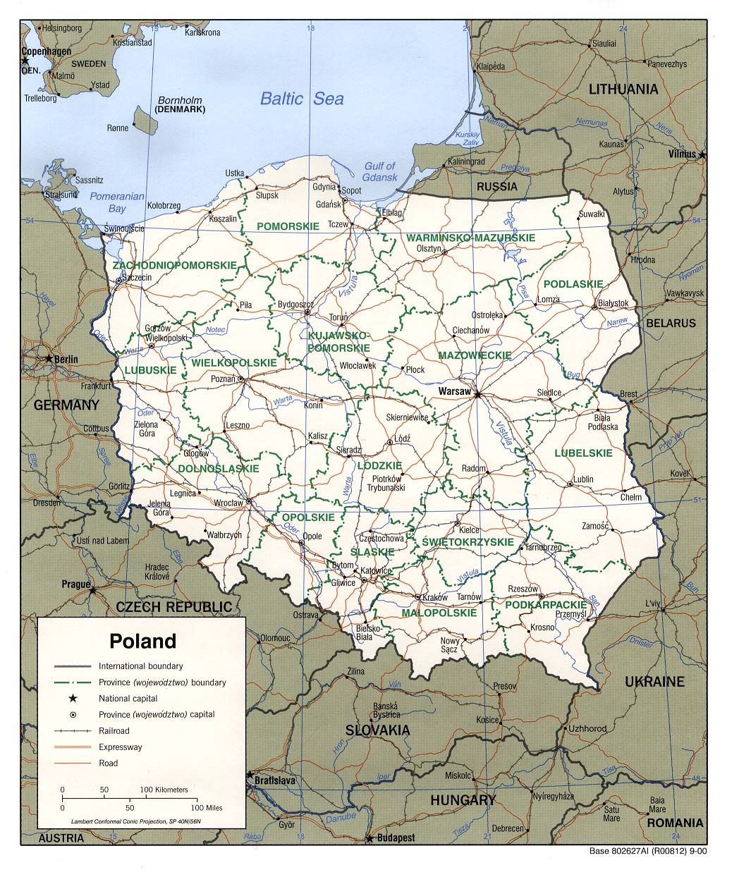 Karte Polen