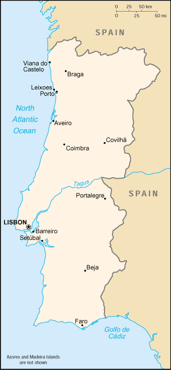 Portugalkarte