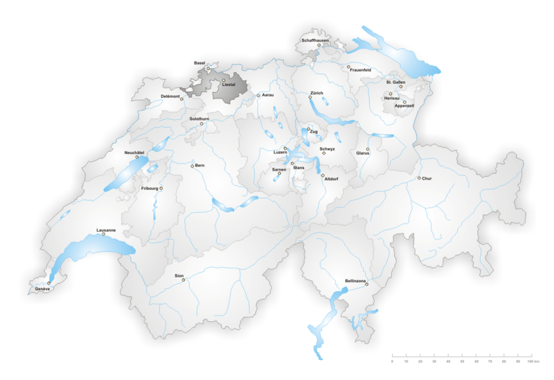 Lage Kanton Basel-Landschaft