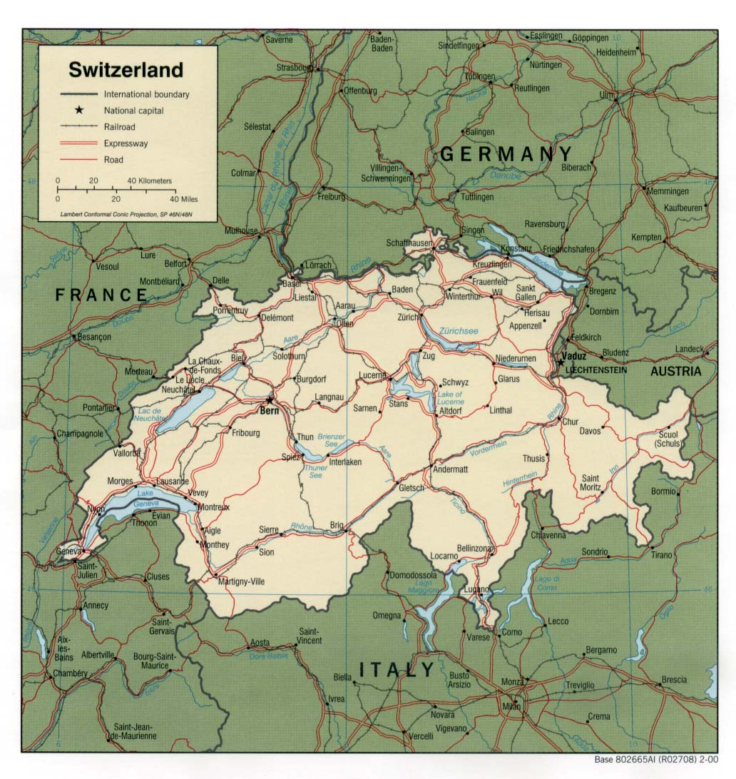 Karte Schweiz