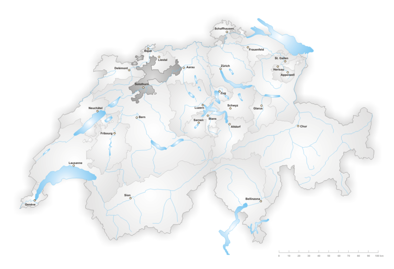 Lage Kanton Solothurn