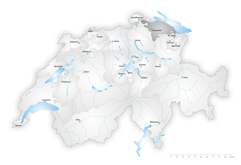 Lage Kanton Thurgau