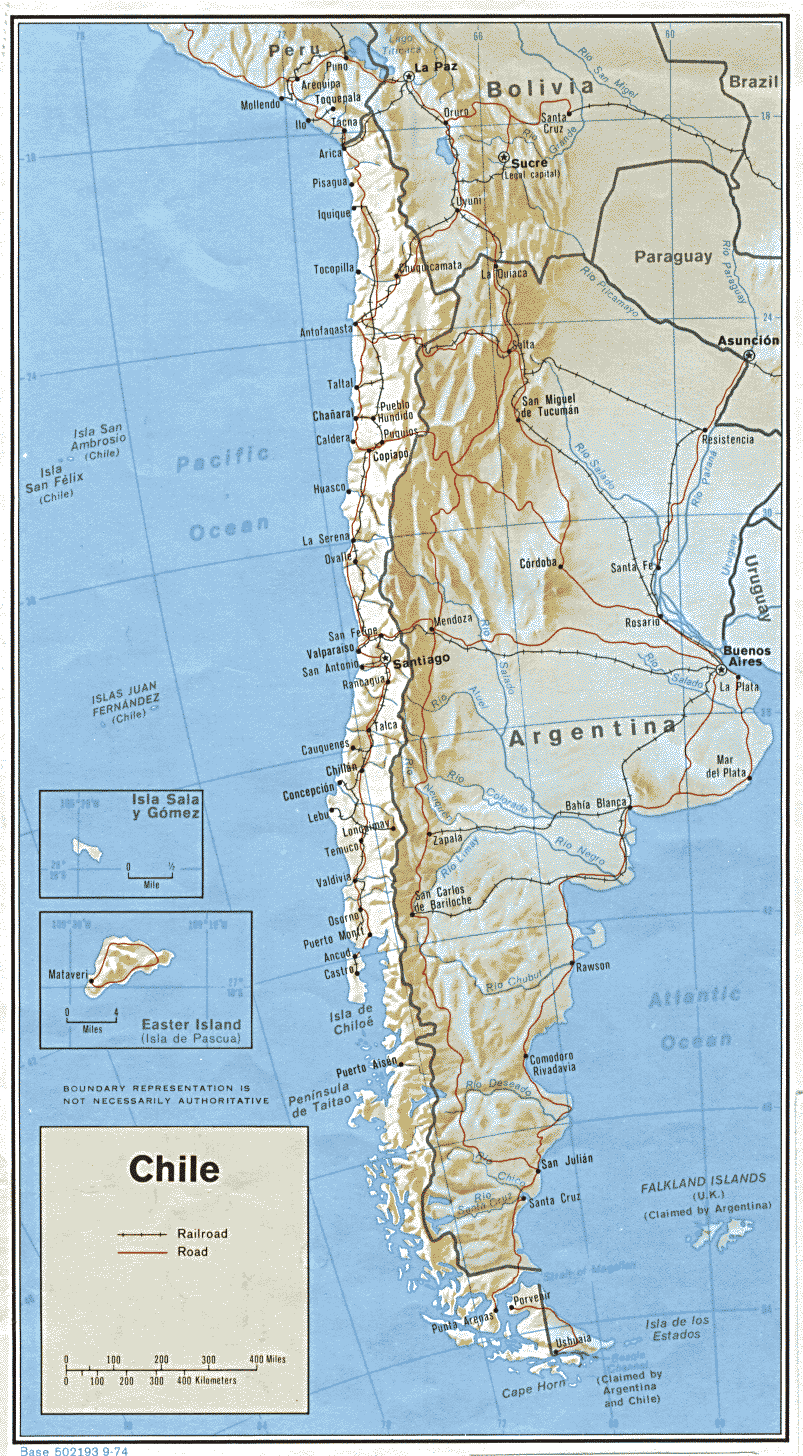 Karte Chile
