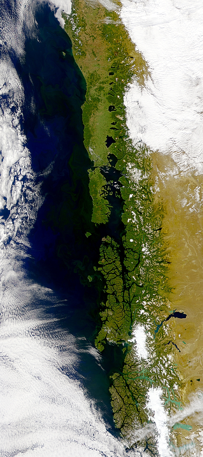 Satellitenfoto Chile